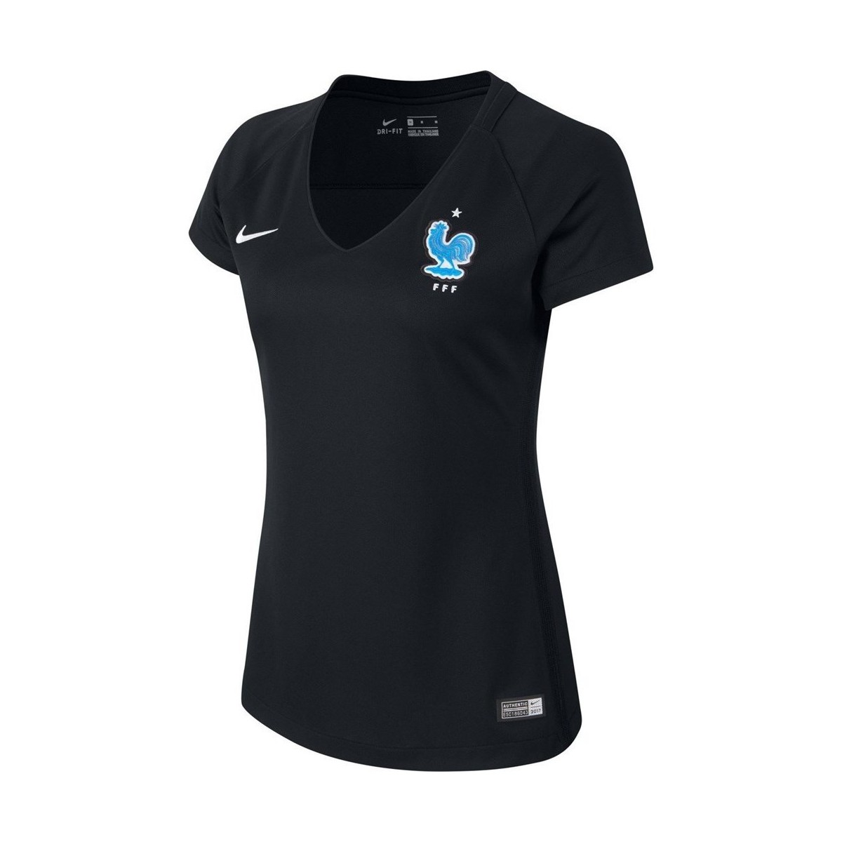 Kleidung Damen T-Shirts Nike France 2017 Stadium Schwarz