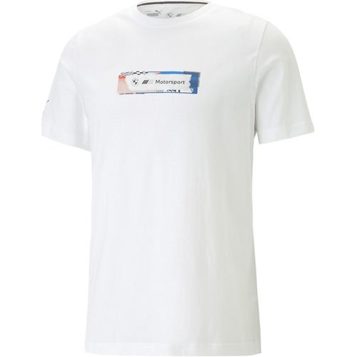 Kleidung Herren T-Shirts Puma T-shirt BMW Motosport Logo Weiss