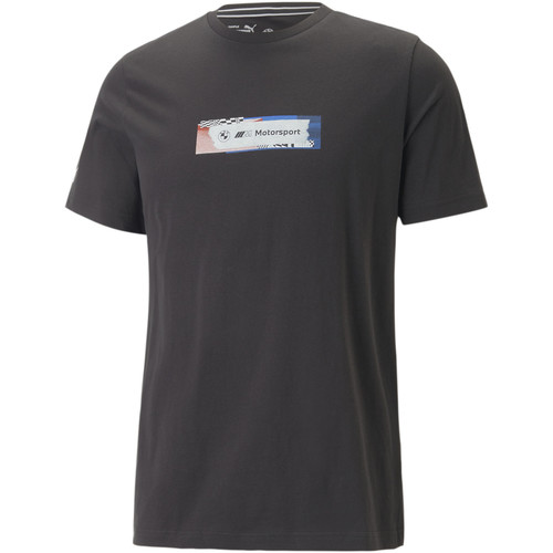 Kleidung Herren T-Shirts Puma T-shirt BMW Motosport Logo Schwarz