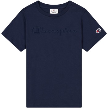 Kleidung Jungen T-Shirts Champion T-shirt enfant  Cml Logo Blau