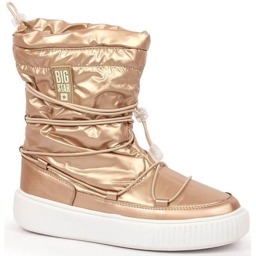 Schuhe Damen Low Boots Big Star INT1783B Gold
