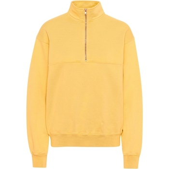 Kleidung Sweatshirts Colorful Standard Sweatshirt 1/4 zip  Organic lemon yellow Gelb
