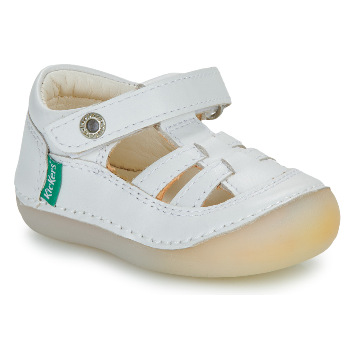 Schuhe Kinder Sandalen / Sandaletten Kickers SUSHY Weiss