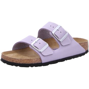 Schuhe Damen Pantoletten / Clogs Birkenstock Pantoletten Arizona SFB LENB 1024241 Violett