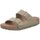 Schuhe Damen Pantoletten / Clogs Birkenstock Pantoletten Arizona Canvas Faded Khaki 1024065 Grün