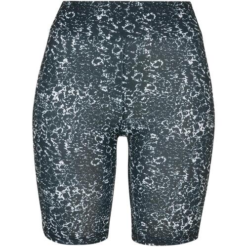 Kleidung Damen Leggings Urban Classics Cuissard taille haute femme  Tie Dye Schwarz