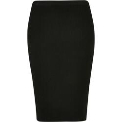 Kleidung Damen Röcke Urban Classics Jupe mi-longue en tricot côtelé femme Schwarz