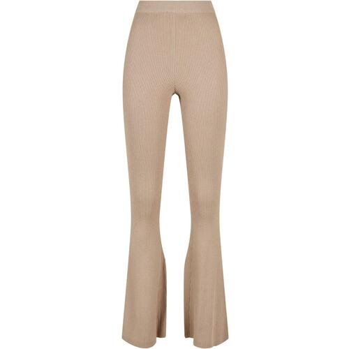 Kleidung Damen Leggings Urban Classics Legging femme  Rib Knit Bootcut Braun