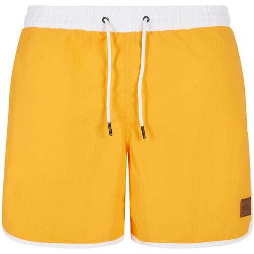 Kleidung Herren Badeanzug /Badeshorts Urban Classics Short de bain rétro Weiss