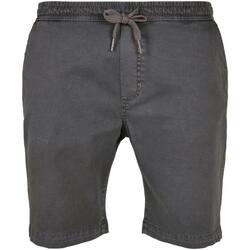 Kleidung Herren Shorts / Bermudas Urban Classics Short de jogging en sergé  Stretch Schwarz