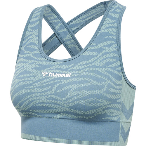 Unterwäsche Damen Sport-BH hummel Brassière de sport sans couture femme  MT Saga Blau
