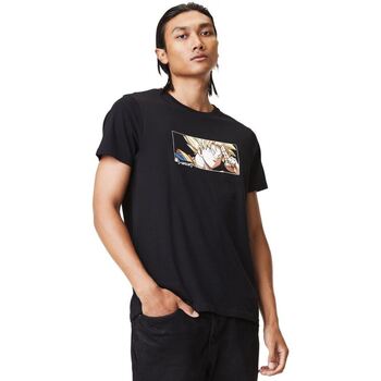 Kleidung Herren T-Shirts Capslab T-shirt col rond  Dragon Ball Z Saiyan Schwarz