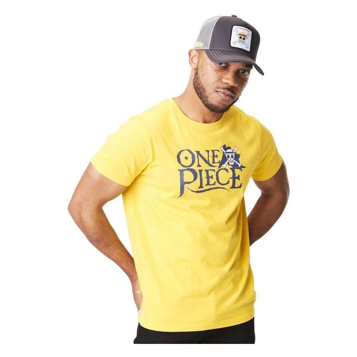 Kleidung Herren T-Shirts Capslab T-shirt col rond  One Piece Gelb