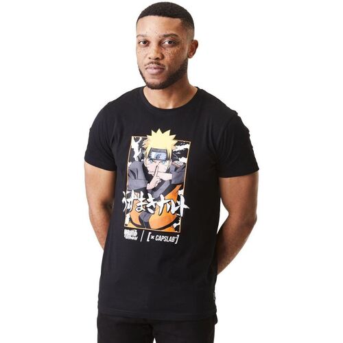 Kleidung Herren T-Shirts Capslab T-shirt  Naruto Schwarz