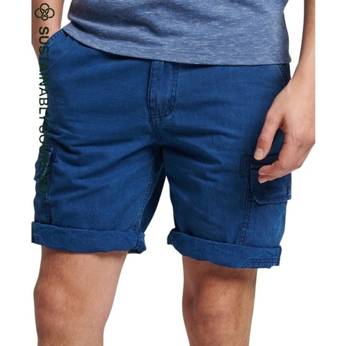 Kleidung Herren Shorts / Bermudas Superdry Short cargo en coton bio  Vintage Blau