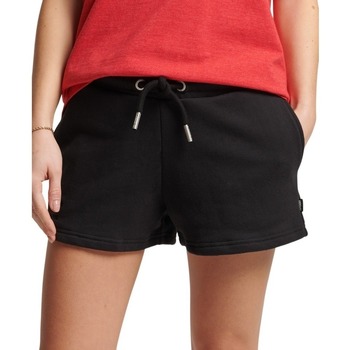 Kleidung Damen Shorts / Bermudas Superdry Short en jersey et coton bio femme  Vintage Logo Schwarz