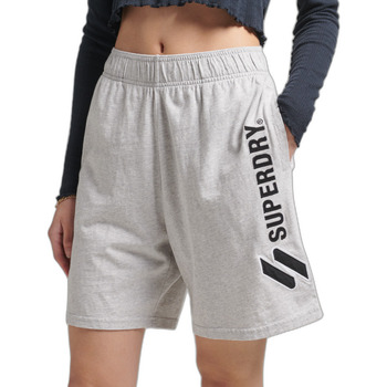 Kleidung Damen Shorts / Bermudas Superdry Short motif appliqué femme  Boy Code Grau