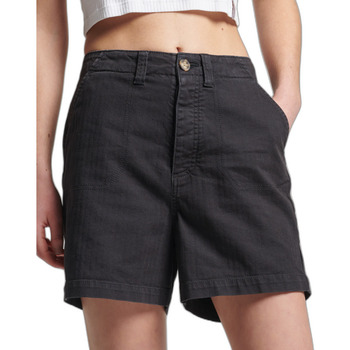 Kleidung Damen Shorts / Bermudas Superdry Short femme  Utility Vintage Schwarz