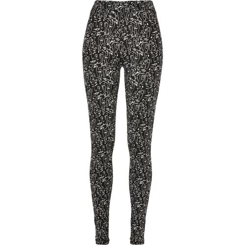 Kleidung Damen Leggings Urban Classics Legging femme  Soft AOP Schwarz