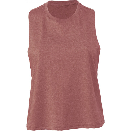 Kleidung Damen Tops Bella + Canvas Débardeur crop femme Violett