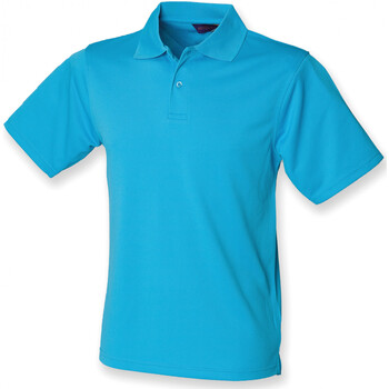 Kleidung Herren Polohemden Henbury Polo  Cool Plus Blau