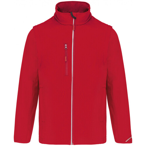Kleidung Windjacken Proact Veste imperméable manches amovibles Rot