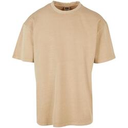 Kleidung Herren T-Shirts Urban Classics T-shirt oversize  Heavy Garment Dye Beige