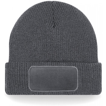 Accessoires Kinder Mütze Beechfield Bonnet  Patch Thinsulate Grau
