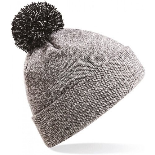 Accessoires Kinder Mütze Beechfield Bonnet  Snowstar Grau