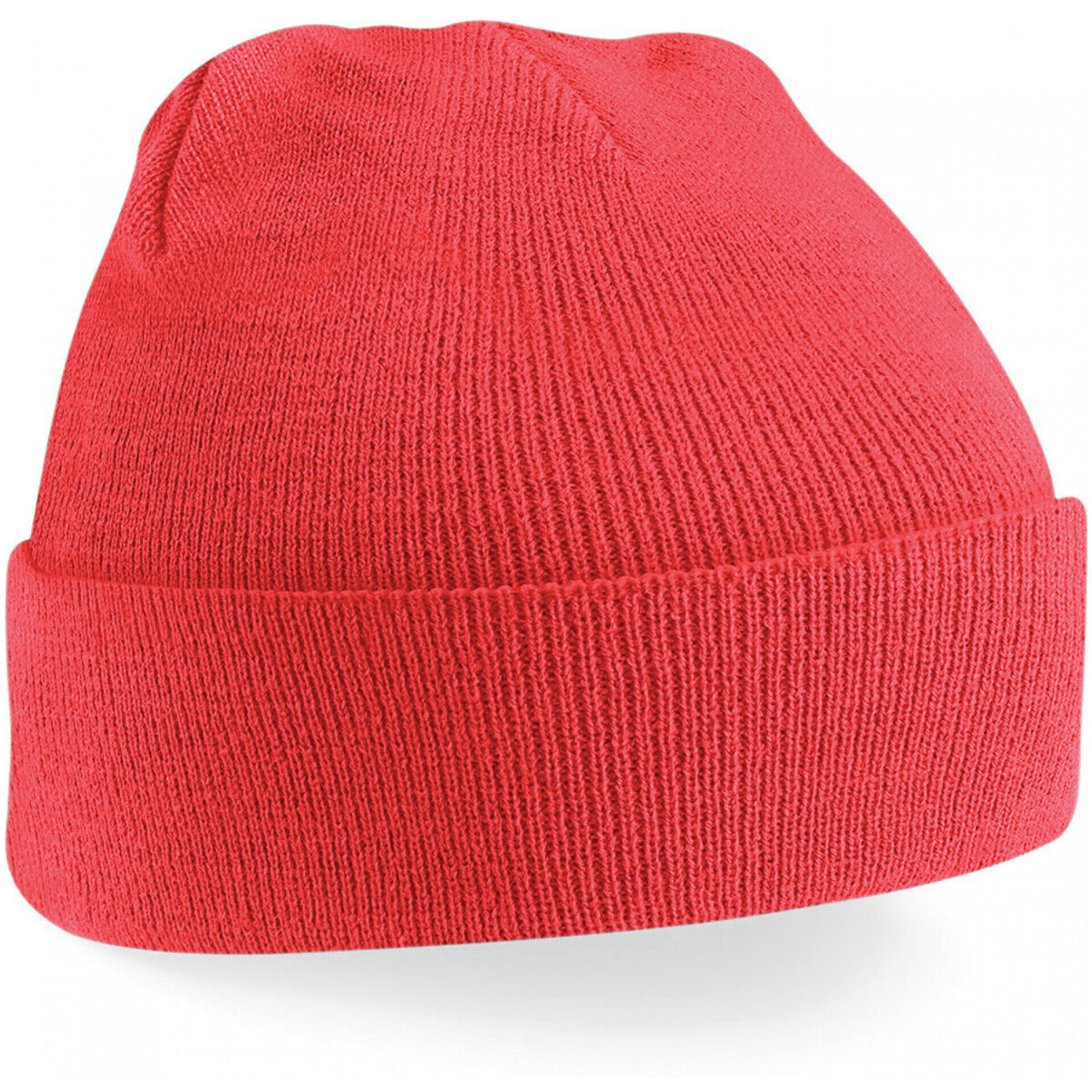 Accessoires Kinder Mütze Beechfield Bonnet revers  Original Rot