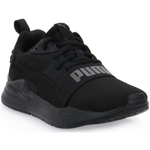Schuhe Damen Sneaker Puma 01 WIRED RUN PURE Schwarz