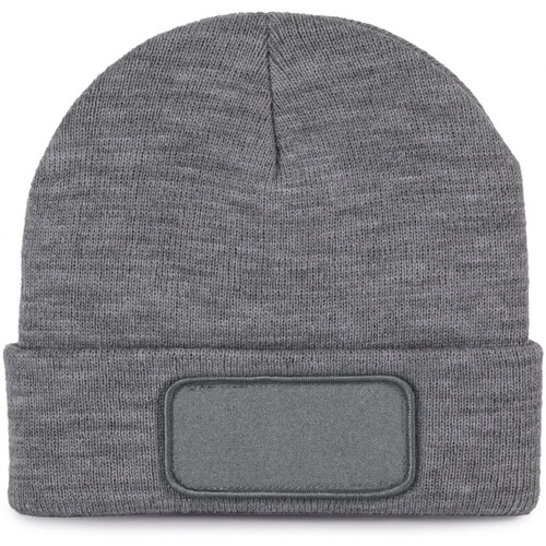 K-Up Bonnet recyclé avec patch et doublure thinsulate Grau