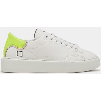 Schuhe Damen Sneaker Date W381-SF-FL-HY SFERA FLUO-WHITE/YELLOW Weiss