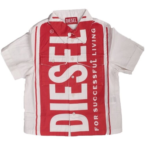 Kleidung Jungen T-Shirts Diesel J01137 Weiss
