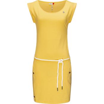 Kleidung Damen Kleider Ragwear Shirtkleid Tag Gelb