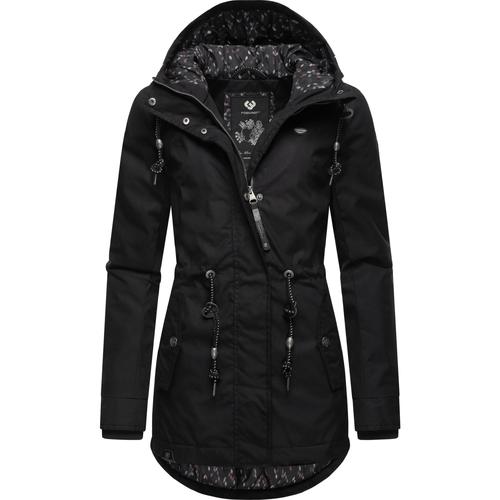 Kleidung Damen Mäntel Ragwear Winterjacke Monadis Black Label Schwarz