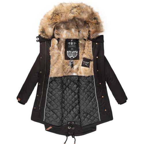Navahoo Wintermantel Rosinchen Schwarz