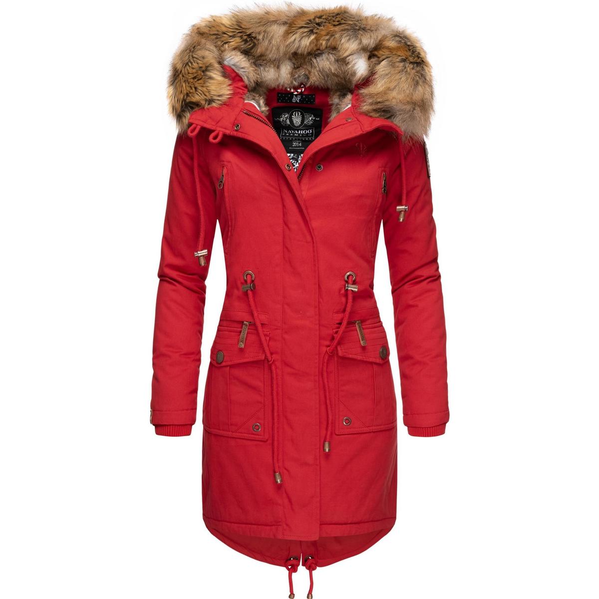 Kleidung Damen Mäntel Navahoo Wintermantel Rosinchen Rot