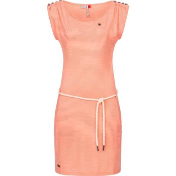 Kleidung Damen Kleider Ragwear Shirtkleid Chego Stripes Intl. Orange