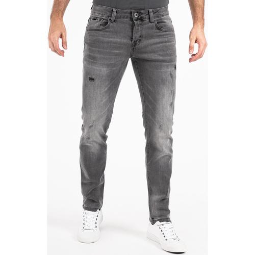 Kleidung Herren Hosen Peak Time Slim-fit-Jeans München Grau