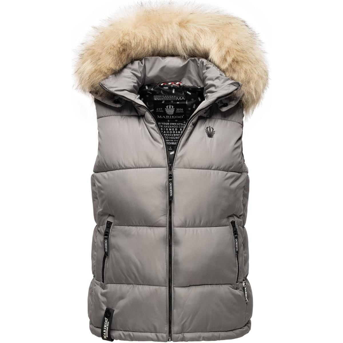 Kleidung Jacken Marikoo Damen Eisflöckchen - Grau Steppweste 69,95 €
