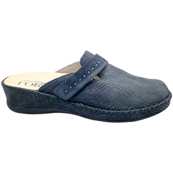 Schuhe Damen Pantoffel Calzaturificio Loren LOM2952bl Blau