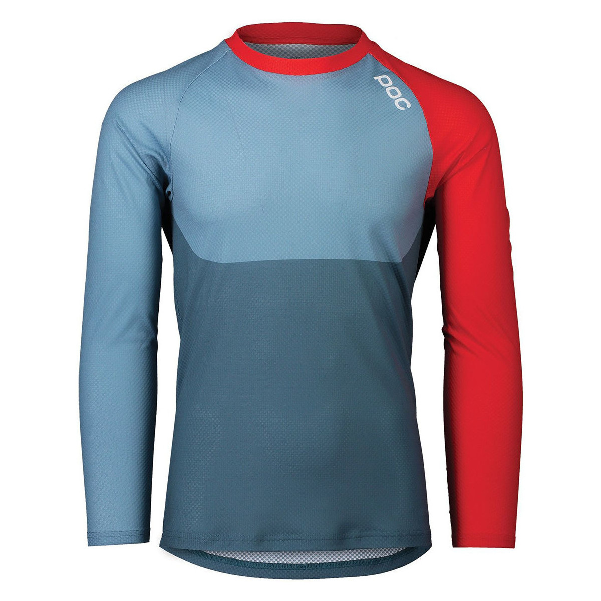 Kleidung Herren T-Shirts & Poloshirts Poc 52844-8282 MTB PURE LS JERSEY CALCITE BLUE/PROSMANE RED Multicolor