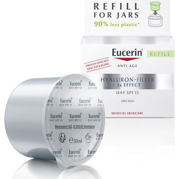 Beauty Anti-Aging & Anti-Falten Produkte Eucerin Hyaluron Filler Tag Trockene Haut Spf15 Nachfüllpackung 