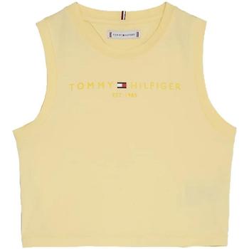 Kleidung Mädchen T-Shirts Tommy Hilfiger  Gelb