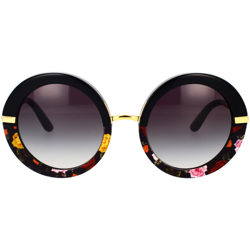 Uhren & Schmuck Damen Sonnenbrillen D&G Dolce&Gabbana Sonnenbrille DG4393 34008G Schwarz