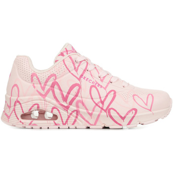 Schuhe Damen Sneaker Skechers Uno Spread The Love Rosa