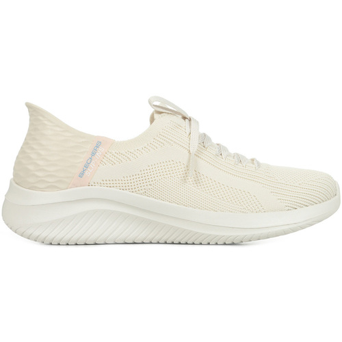Schuhe Damen Sneaker Skechers Ultra Flex 3.0 Brillant Path Slip In Beige