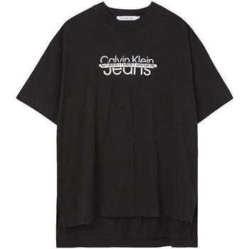 Kleidung Damen T-Shirts Calvin Klein Jeans  Schwarz