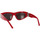 Uhren & Schmuck Damen Sonnenbrillen Balenciaga Dynasty Sonnenbrille BB0095S 016 Rot